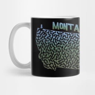 Montana State Outline Maze & Labyrinth Mug